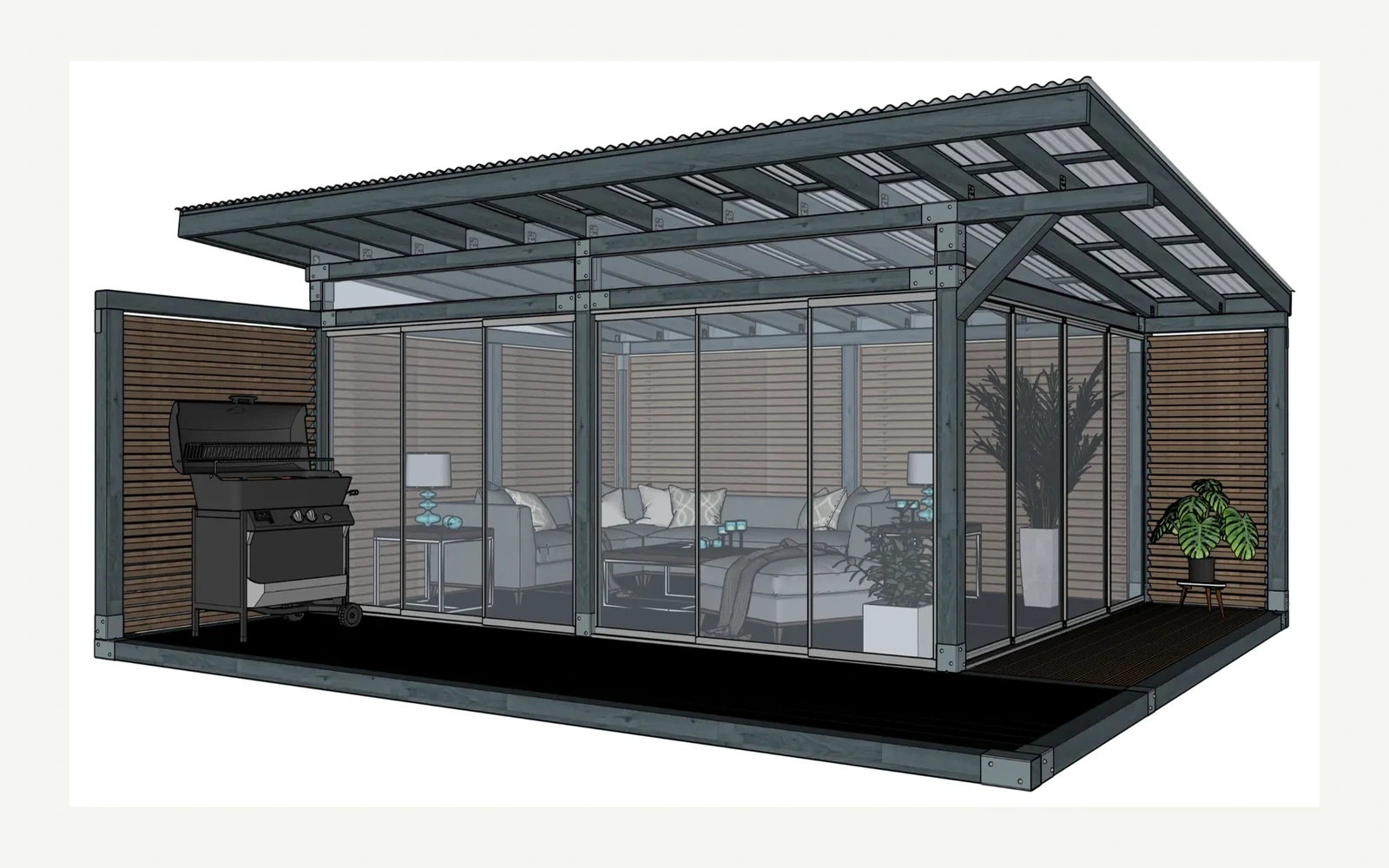 Garden Room, Prisma (viļņotais jumts)